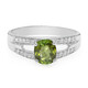 Anillo en plata con Turmalina cuprífera