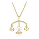 Collar en plata con Perla blanca Freshwater