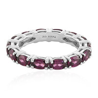 Anillo en plata con Granate de Tocantin