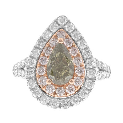 Anillo en oro con Diamante verde SI1 (CIRARI)