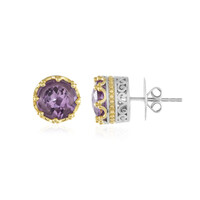 Pendientes en plata con Amatista Rosa de Francia (Dallas Prince Designs)