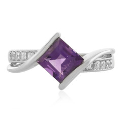 Anillo en plata con Amatista