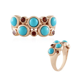 Anillo en plata con Turquesa bella durmiente (KM by Juwelo)