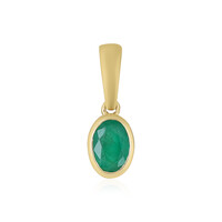 Colgante en oro con Esmeralda de Brasil