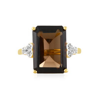 Anillo en plata con Cuarzo ahumado