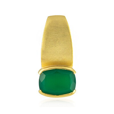 Colgante en plata con Ónix verde (MONOSONO COLLECTION)