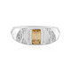 Anillo en plata con Zircón amarillo (de Melo)