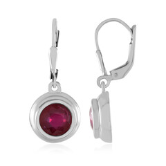 Pendientes en plata con Rubí de Madagascar