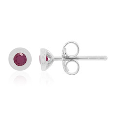 Pendientes en plata con Rubí de Birmania
