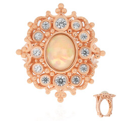 Anillo en plata con Ópalo de Welo (Dallas Prince Designs)
