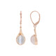 Pendientes en oro con Piedra de luna ojo de gato (KM by Juwelo)