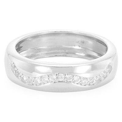 Anillo de hombre en plata con Zircón