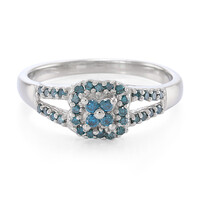 Anillo en plata con Diamante fantasía