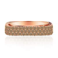 Anillo en oro con Diamante rosa de Francia de Argyle SI1