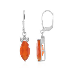Pendientes en plata con Ónix rojo