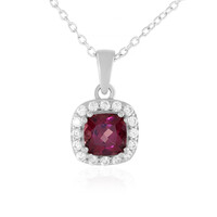 Collar en plata con Granate de Malawi