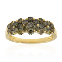 Anillo en oro con Diamante verde SI1 (CIRARI)