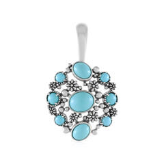 Colgante en plata con Turquesa bella durmiente (Desert Chic)