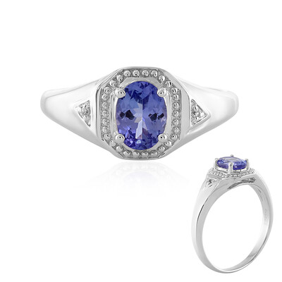 Anillo en plata con Tanzanita