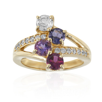 Anillo en plata con Iolita