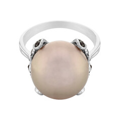 Anillo en oro con Perla Freshwater