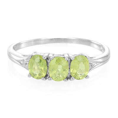 Anillo en plata con Zafiro de Mozambique