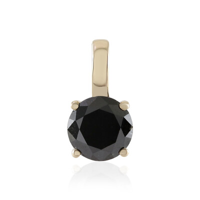 Colgante en oro con Diamante negro