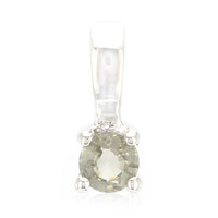Colgante en plata con Turmalina cuprífera