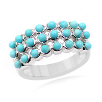 Anillo en plata con Turquesa bella durmiente (Anne Bever)
