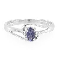 Anillo en plata con Iolita de Orissa