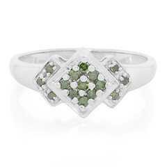 Anillo en plata con Diamante fantasía