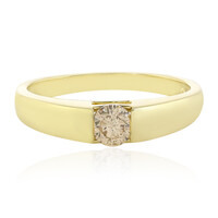 Anillo en oro con Diamante chocolate I2