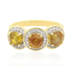 Anillo en oro con Esfalerita