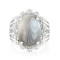 Anillo en plata con Ágata de Botsuana