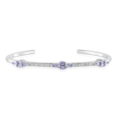 Brazalete en plata con Tanzanita