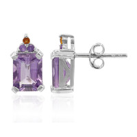 Pendientes en plata con Amatista