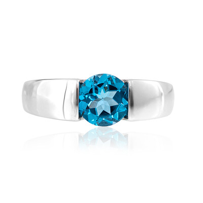Anillo en plata con Topacio de Marambaia
