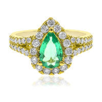 Anillo en oro con Esmeralda de Colombia (CIRARI)