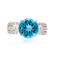 Anillo en plata con Topacio de Marambaia