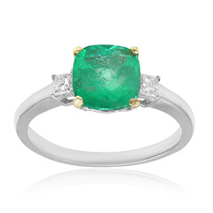 Anillo en oro con Esmeralda de Colombia (CIRARI)
