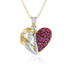 Collar en plata con Rubí de Birmania (Gems en Vogue)