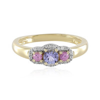 Anillo en oro con Tanzanita