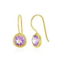 Pendientes en plata con Amatista Rosa de Francia
