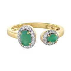 Anillo en plata con Esmeralda de Socoto