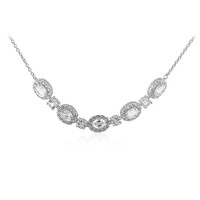 Collar en plata con Topacio blanco
