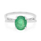 Anillo en plata con Esmeralda de Bahía