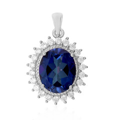 Colgante en plata con Topacio azul royal