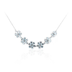 Collar en plata con Topacio azul cielo