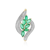 Colgante en oro con Esmeralda de Zambia (SUHANA)