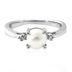 Anillo en plata con Perla Freshwater